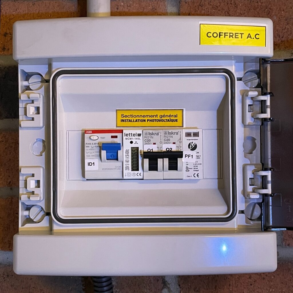 Compteur pour installation solaire à Fouquières-lès-Lens