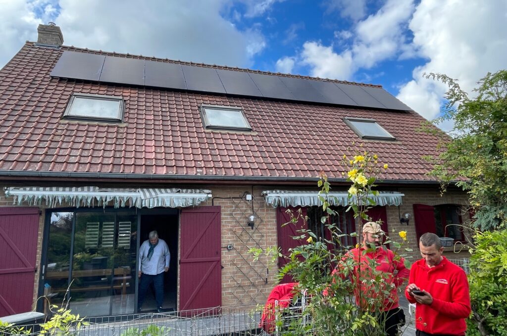 Installation de panneaux solaires à Noyelles-Godault