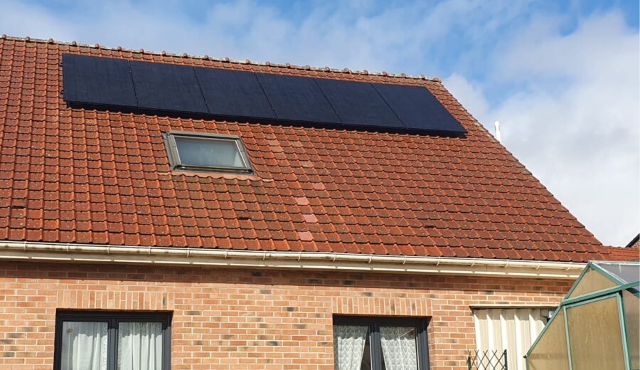 Panneaux solaires installés à Fouquières-les-Lens