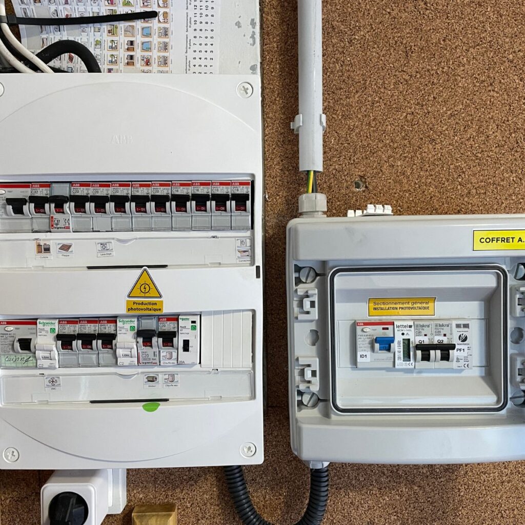 Compteur pour contrôler l'installation solaire de 3 kWc à Lezennes